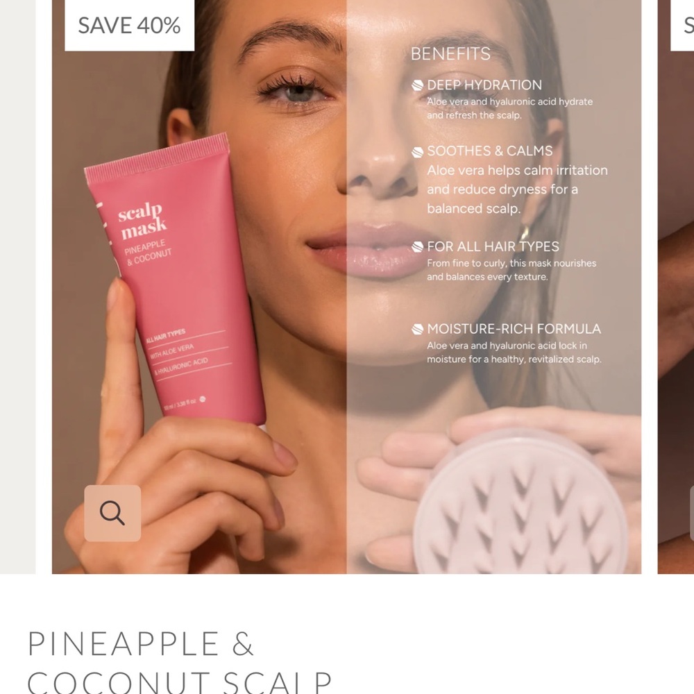 Styledry Pink Scalp Mask with Aloe Vera and Hyaluronic Acid - Picture 2 of 5